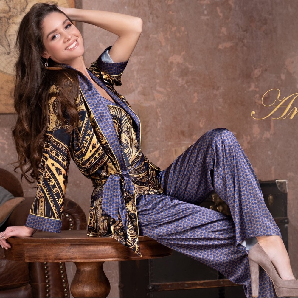 Mia Amore Armani Gold silk set